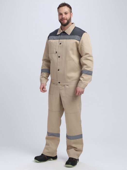 Костюм Легион-2 СОП (тк.Смесовая,210) п/к, бежевый/т.серый