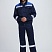 Костюм Титан СОП с капюшоном (тк.Смесовая,210) п/к, т.синий/васильковый