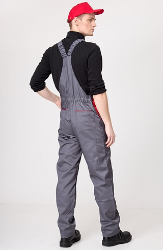 Костюм НЕМАН (серый с красной отделкой)