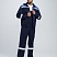 Костюм Титан СОП с капюшоном (тк.Смесовая,210) п/к, т.синий/васильковый