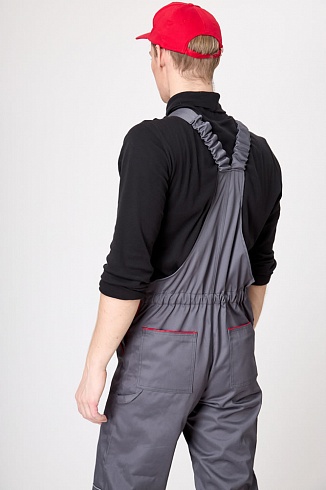 Костюм НЕМАН (серый с красной отделкой)